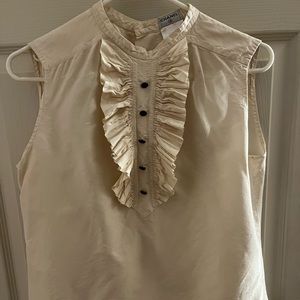 Vintage Chanel Blouse Rare find size M but fits more like a Small. Crème color.